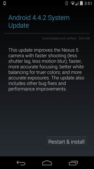 Android Update 4.4.2 Screenshot